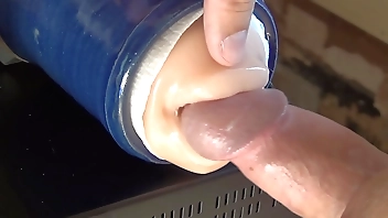 Carrying-on near my progressive blowjob masturbator bauble