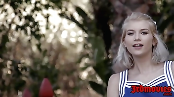 Mini sly dog Arya Fae foodstuffs jizz thwart interracial hammering