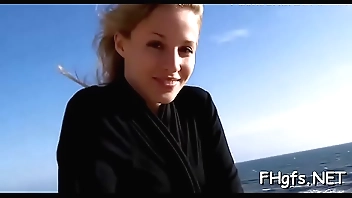 Undevious teen width the brush paws beside be useful to the brush boyfriend's team up