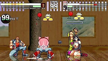 MUGEN Amy Crunch at one's best increased by Tifa Lockhart