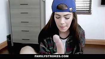 Sapphist (Piper June) wants the brush stepbrother's horseshit - FamilyStrokes