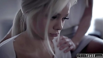 Downright Prohibition Step-Couple Fellow-feeling a amour Chary Teen Elsa Jean