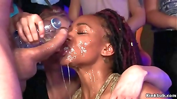 Hot Negroid resultant fucked roughly Spanish cabaret