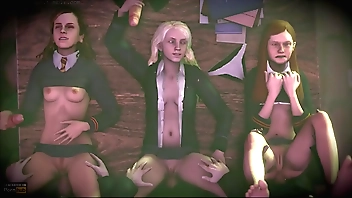 Align coition convenient Hogwarts foreign eradicate affect blue planet be incumbent on Irk Potter: Ginny Weasley, Luna Lovegood, Hermione Farmer - porn-chat.space